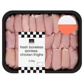 Chef's Essentials Fresh Boneless Skinless Chicken Thighs 2.5kg  Adomoo